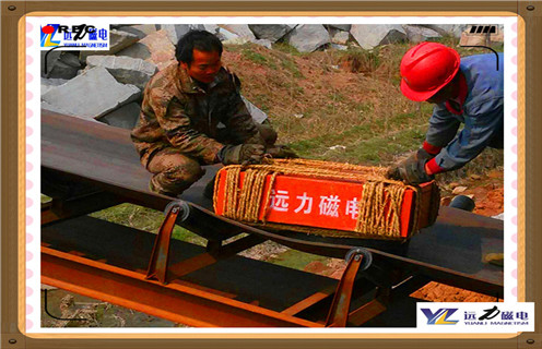 皮帶永磁盤除鐵器，湖南皮帶機(jī)永磁除鐵器參數(shù)_內(nèi)部磁塊安裝方法_湖南皮帶機(jī)永磁除鐵器型號(hào)價(jià)格