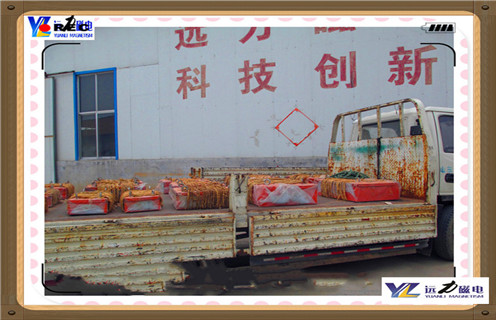 懸掛式永磁除鐵器，山西懸掛式永磁除鐵器定制_內(nèi)部磁塊安裝方法_山西懸掛式永磁除鐵器定制供應(yīng)型號價格