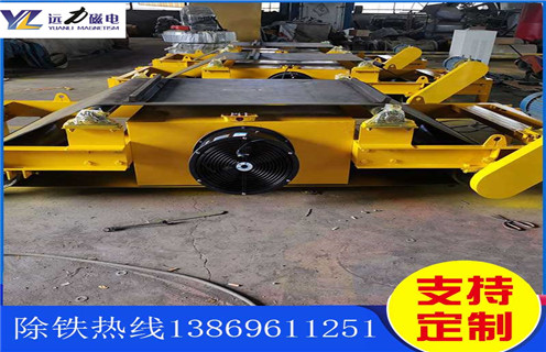 自卸式風(fēng)冷電磁除鐵器，貴州懸掛自卸式風(fēng)冷電磁除鐵器_選型_貴州懸掛自卸式風(fēng)冷電磁除鐵器公司多少錢參數(shù)工作原理生產(chǎn)價格工作原理_價格